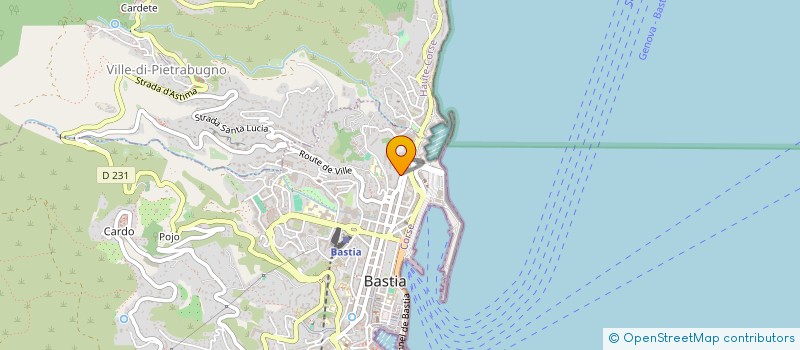 localisation de l'entreprise CANTILENA à BASTIA