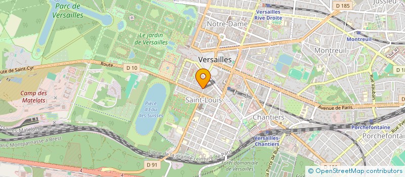 localisation de l'entreprise CANTILENEA SARL à VERSAILLES