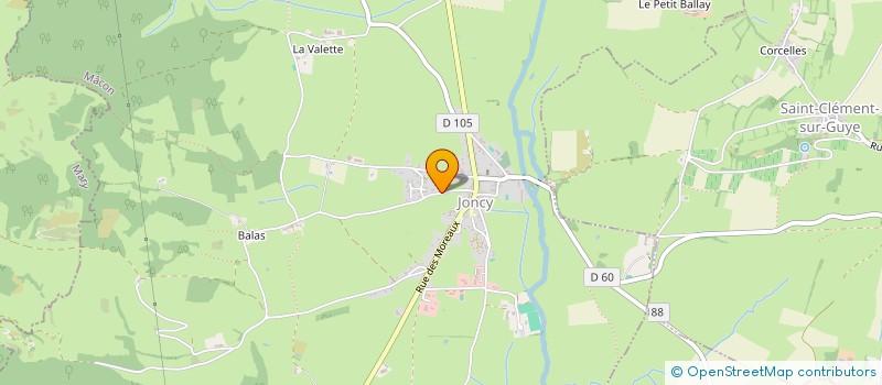 localisation de l'entreprise CANTIN BERNARD  JONCY