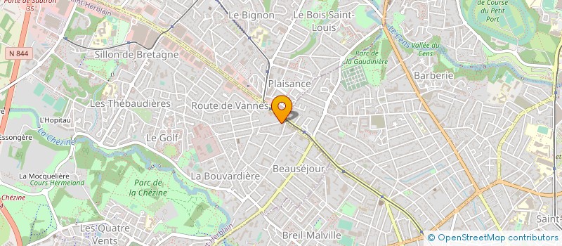 localisation de l'entreprise CANTIN IMMOBILIER à SAINT-HERBLAIN