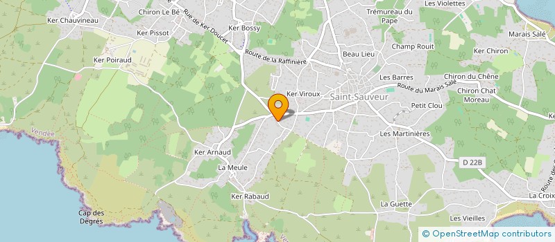 localisation de l'entreprise CANTIN MARTIN FLEURY  L'ILE-D'YEU