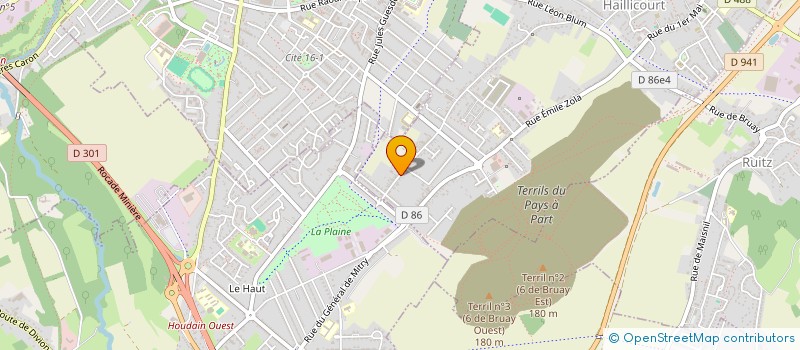 localisation de l'entreprise CANTIN PASSION MX  HAILLICOURT