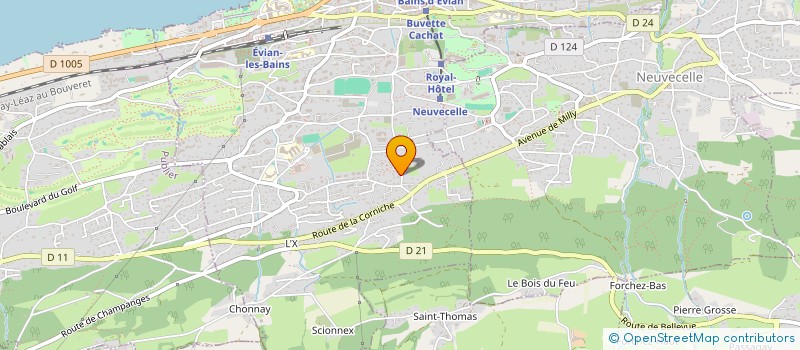 localisation de l'entreprise CANTIN PONCET IMMOBILIER  EVIAN-LES-BAINS