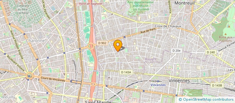 localisation de l'entreprise CANTINA à MONTREUIL
