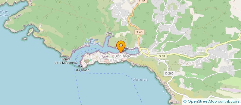 localisation de l'entreprise CANTINA GRILL  BONIFACIO