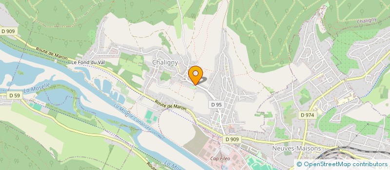localisation de l'entreprise CANTINE ACCUEIL SCOLAIRE CHALIGNY à CHALIGNY
