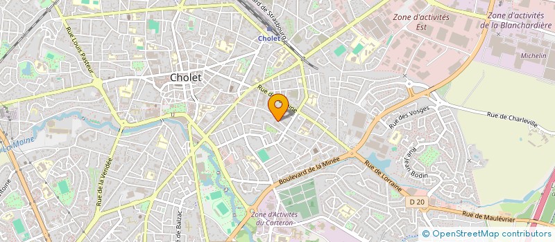 localisation de l'entreprise CANTINE CENTRE DES FINANCES PUBLIQUES DE CHOLET à CHOLET