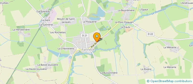localisation de l'entreprise CANTINE DE PANNECE à PANNECE