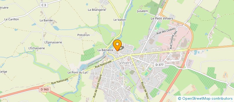 localisation de l'entreprise CANTINE DES ECOLES DE LA REGION DE VIHIERS à LYS-HAUT-LAYON