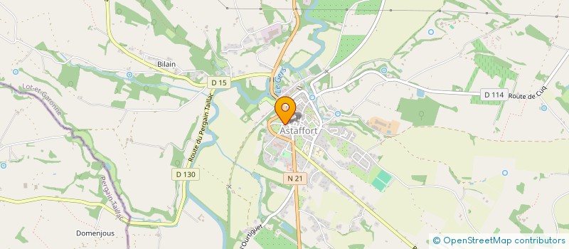 localisation de l'entreprise CANTINE DES ECOLES PUBLIQUES  ASTAFFORT