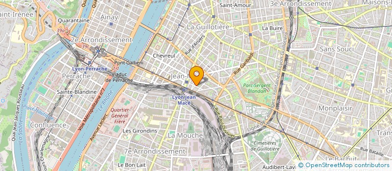 localisation de l'entreprise CANTINE DES P ET T LYON CHEQUE à LYON