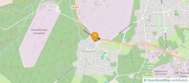 localisation de l'entreprise CANTINE DU C A E P E  SAINT-MEDARD-EN-JALLES