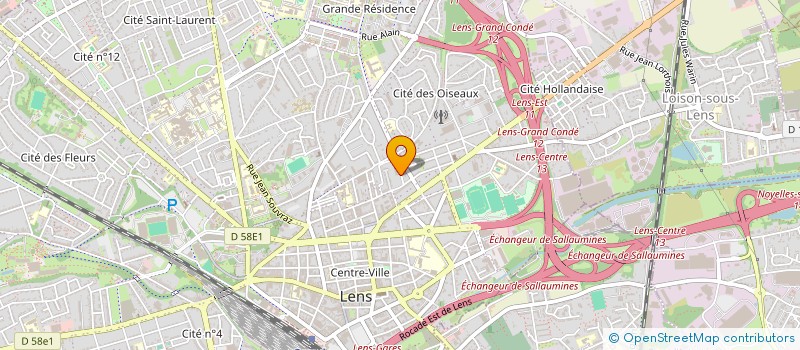 localisation de l'entreprise CANTINE DU CENTRE DES IMPOTS à LENS