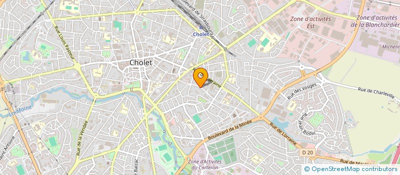 localisation de l'entreprise CANTINE DU PLANTY à CHOLET