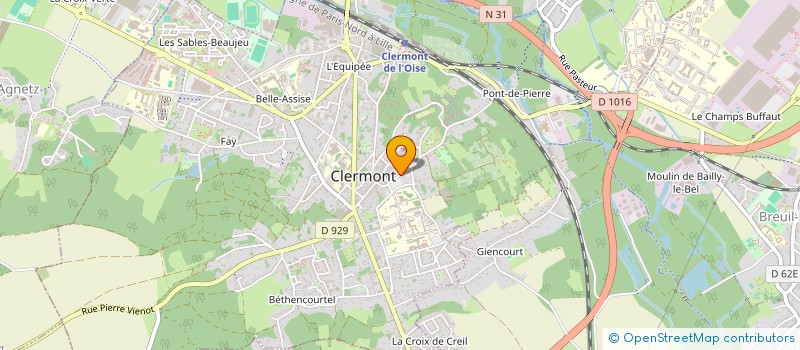 localisation de l'entreprise CANTINE ECOLE JEANNE D ARC à CLERMONT