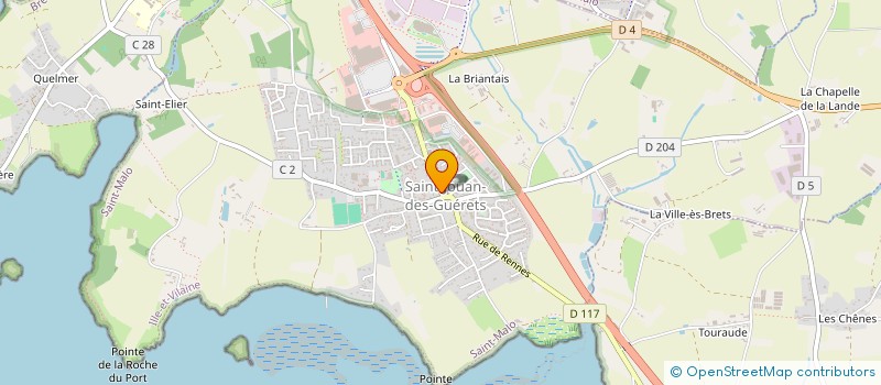 localisation de l'entreprise CANTINE ECOLE PRIVEE MIXTE  SAINT-JOUAN-DES-GUERETS