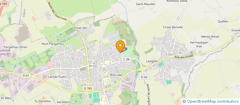 localisation de l'entreprise CANTINE ECOLE PUBLIQUE  LANDREVARZEC