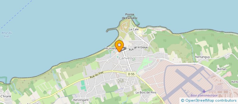 localisation de l'entreprise CANTINE ECOLE PUBLIQUE  LANVEOC