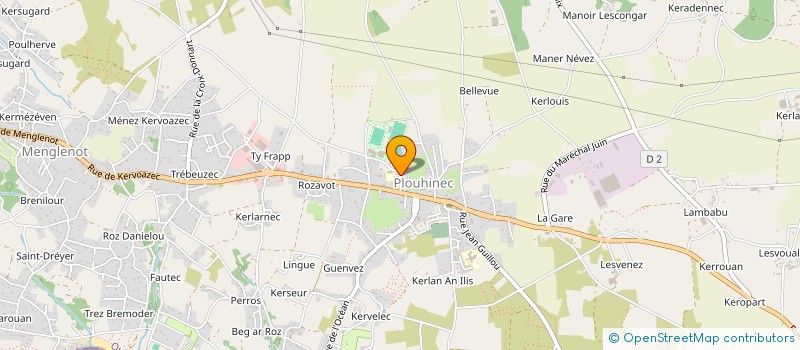 localisation de l'entreprise CANTINE ECOLE PUBLIQUE  PLOUHINEC