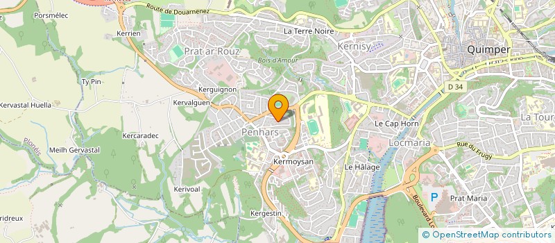 localisation de l'entreprise CANTINE ECOLE PUBLIQUE à QUIMPER