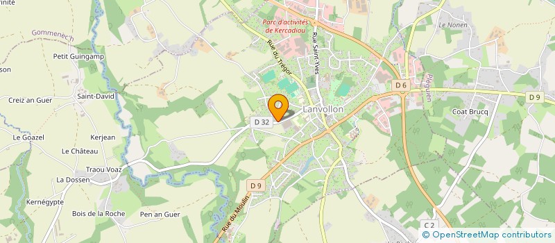 localisation de l'entreprise CANTINE ECOLES PUBLIQUES à LANVOLLON