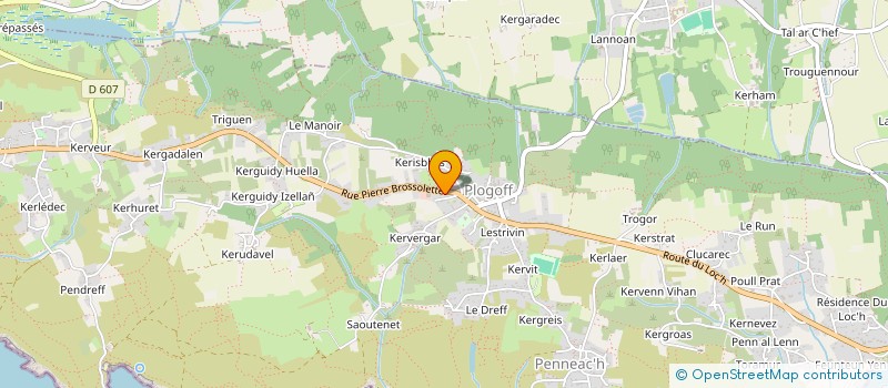 localisation de l'entreprise CANTINE ECOLES PUBLIQUES  PLOGOFF