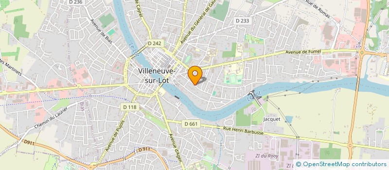 localisation de l'entreprise CANTINE HOTEL DES IMPOTS à VILLENEUVE-SUR-LOT
