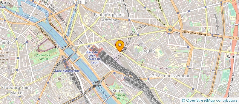 localisation de l'entreprise CANTINE PTT SUD EST à PARIS