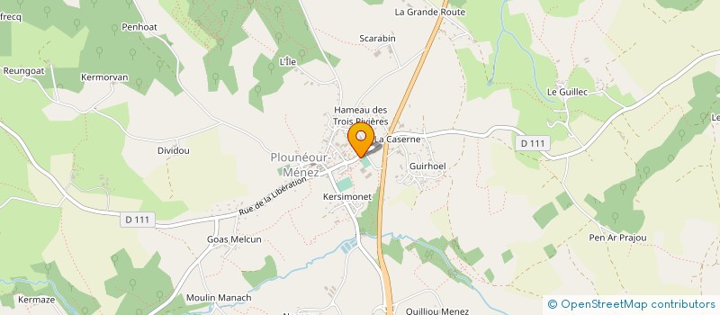 localisation de l'entreprise CANTINE SCOLAIRE à LE CLOITRE-SAINT-THEGONNEC