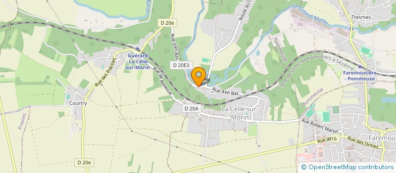 localisation de l'entreprise CANTINE SCOLAIRE à LA CELLE-SUR-MORIN