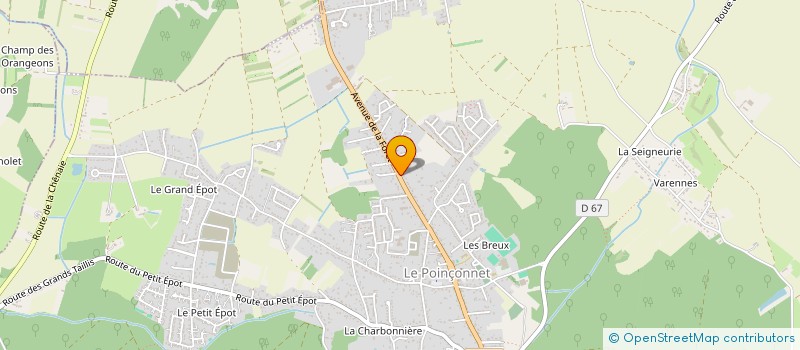 localisation de l'entreprise CANTINE SCOLAIRE à LE POINCONNET