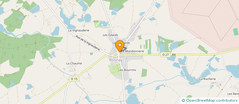 localisation de l'entreprise CANTINE SCOLAIRE à ROSNAY
