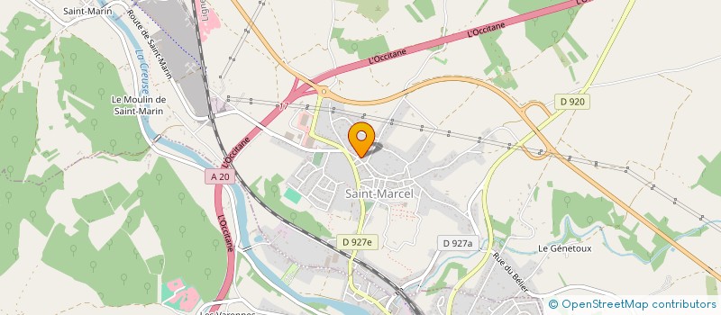 localisation de l'entreprise CANTINE SCOLAIRE à SAINT-MARCEL