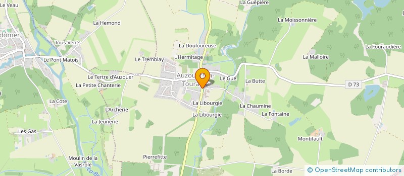 localisation de l'entreprise CANTINE SCOLAIRE à AUZOUER-EN-TOURAINE