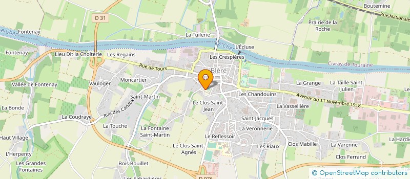 localisation de l'entreprise CANTINE SCOLAIRE à BLERE