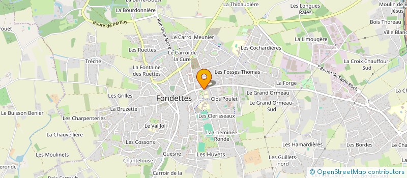 localisation de l'entreprise CANTINE SCOLAIRE à FONDETTES