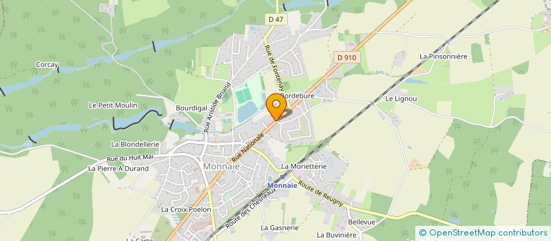 localisation de l'entreprise CANTINE SCOLAIRE  MONNAIE