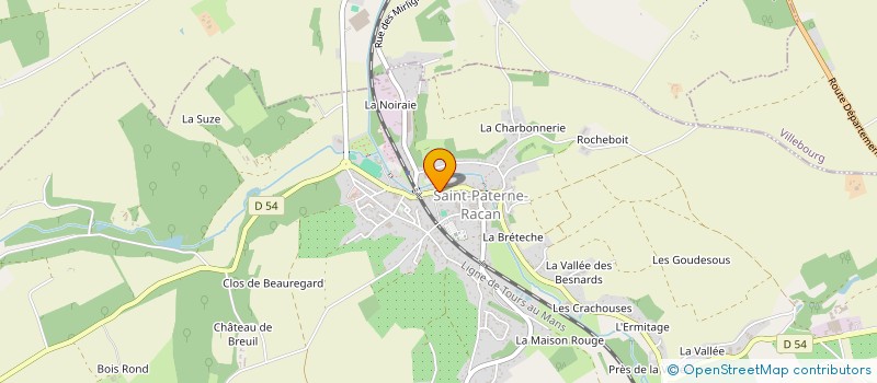 localisation de l'entreprise CANTINE SCOLAIRE à SAINT-PATERNE-RACAN
