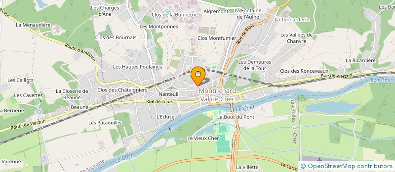 localisation de l'entreprise CANTINE SCOLAIRE  MONTRICHARD-VAL-DE-CHER