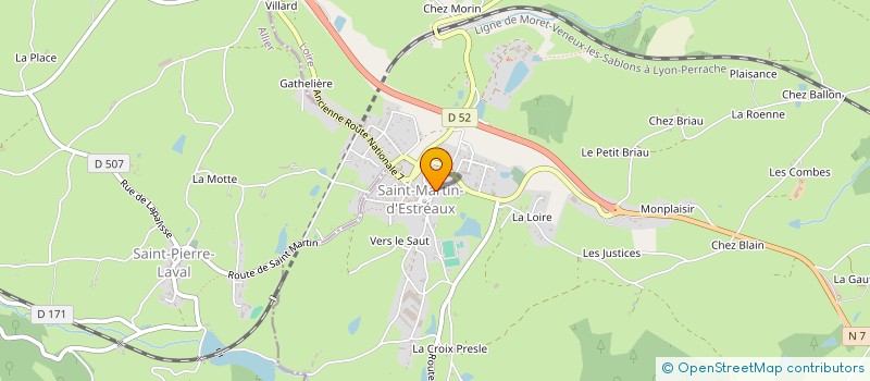 localisation de l'entreprise CANTINE SCOLAIRE  SAINT-MARTIN-D'ESTREAUX