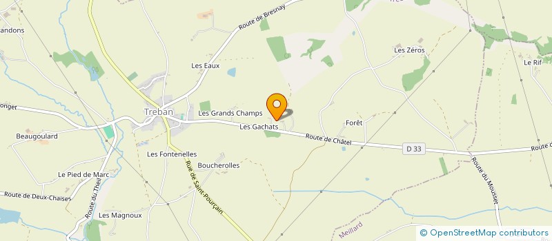 localisation de l'entreprise CANTINE SCOLAIRE  CRESSANGES