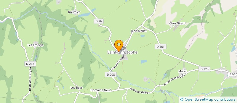 localisation de l'entreprise CANTINE SCOLAIRE à SAINT-CHRISTOPHE-EN-BOURBONNAIS