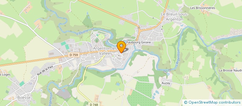 localisation de l'entreprise CANTINE SCOLAIRE à ARGENTONNAY