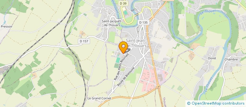 localisation de l'entreprise CANTINE SCOLAIRE à SAINT-JEAN-DE-THOUARS