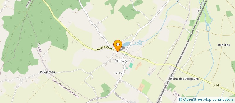 localisation de l'entreprise CANTINE SCOLAIRE  SOSSAIS