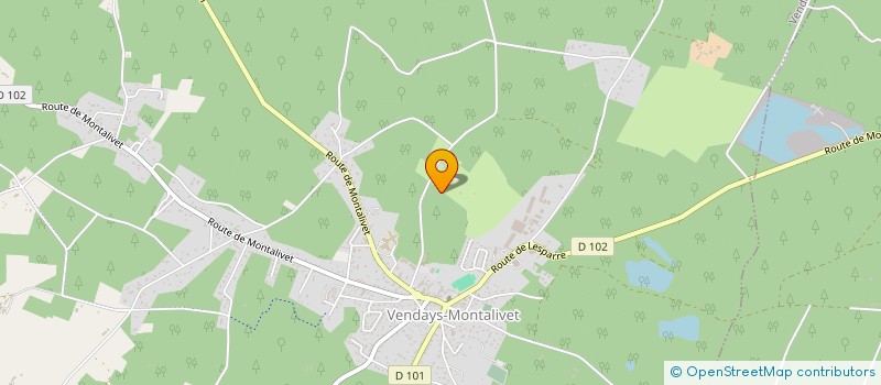 localisation de l'entreprise CANTINE SCOLAIRE  VENDAYS-MONTALIVET