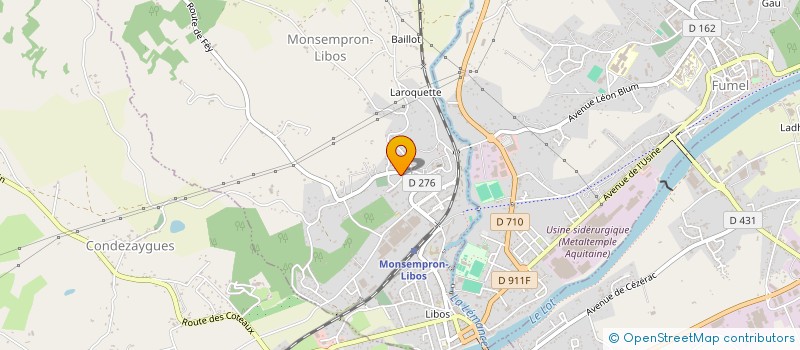 localisation de l'entreprise CANTINE SCOLAIRE à BLANQUEFORT-SUR-BRIOLANCE
