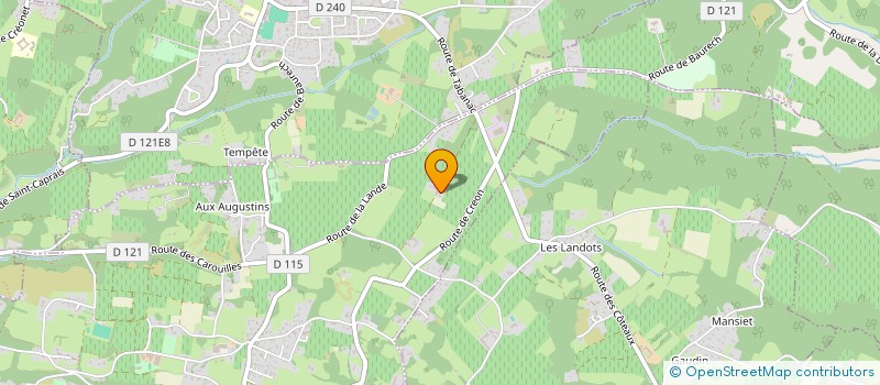 localisation de l'entreprise CANTINE SCOLAIRE AUTONOME  SAINT-CAPRAIS-DE-BORDEAUX