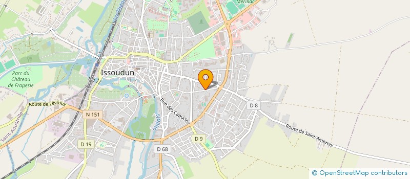 localisation de l'entreprise CANTINE SCOLAIRE D ISSOUDUN à ISSOUDUN