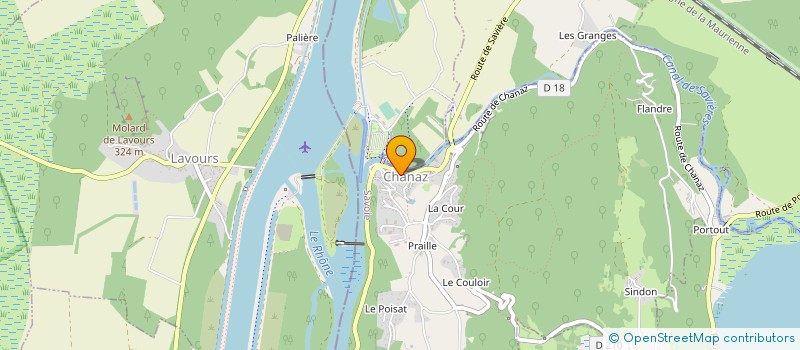 localisation de l'entreprise CANTINE SCOLAIRE DE CHANAZ à CHANAZ